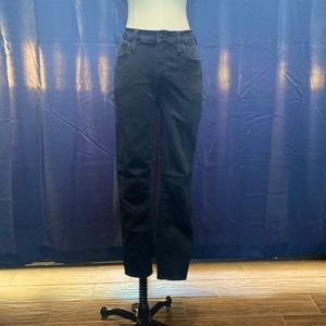 J. Crew 9in Skinny High-Rise Jeans in Faded Black